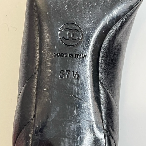 Vintage Chanel pointy toe flat size 37.5 - Picture 3 of 8